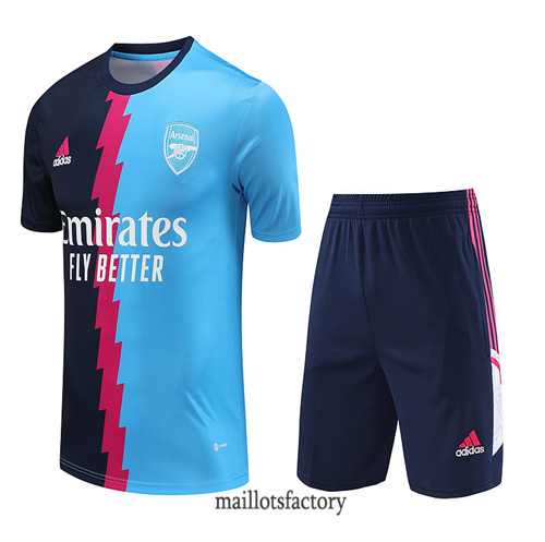 Kit d'entrainement Maillot du Arsenal + Short 2023/24 Bleu factory 0459