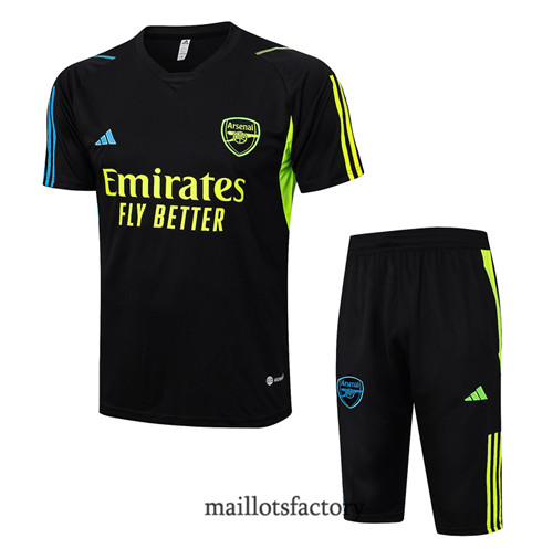 Kit d'entrainement Maillot du Arsenal + Short 2023/24 Noir factory 0463