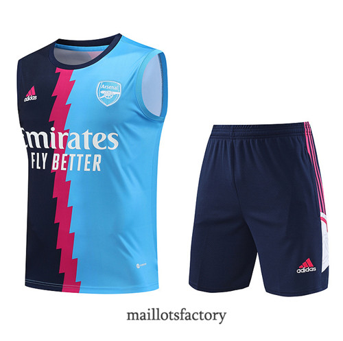 Kit d'entrainement Maillot du Arsenal Debardeur 2023/24 Bleu factory 0471