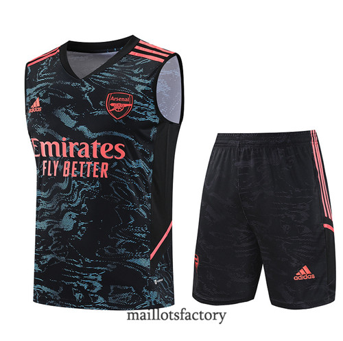 Kit d'entrainement Maillot du Arsenal Debardeur 2023/24 Noir factory 0473