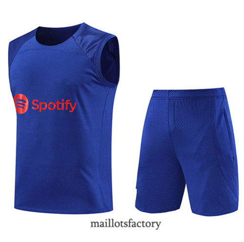 Kit d'entrainement Maillot du Barcelone Debardeur 2023/24 Bleu factory 0311