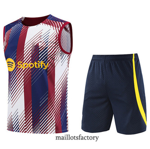 Kit d'entrainement Maillot du Barcelone Debardeur 2023/24 Bleu factory 0313