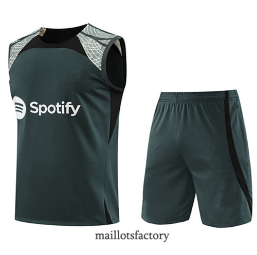 Kit d'entrainement Maillot du Barcelone Debardeur 2023/24 Vert factory 0323