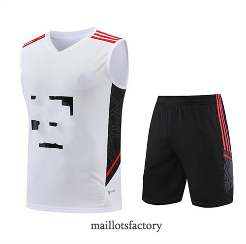 Kit d'entrainement Maillot du Bayern Munich Debardeur 2023/24 Blanc factory 0279