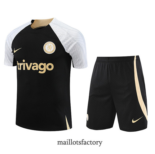 Kit d'entrainement Maillot du Chelsea + Short 2023/24 Noir factory 0482