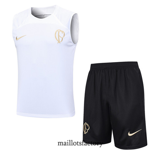 Kit d'entrainement Maillot du Corinthians Debardeur 2023/24 Blanc factory 0175