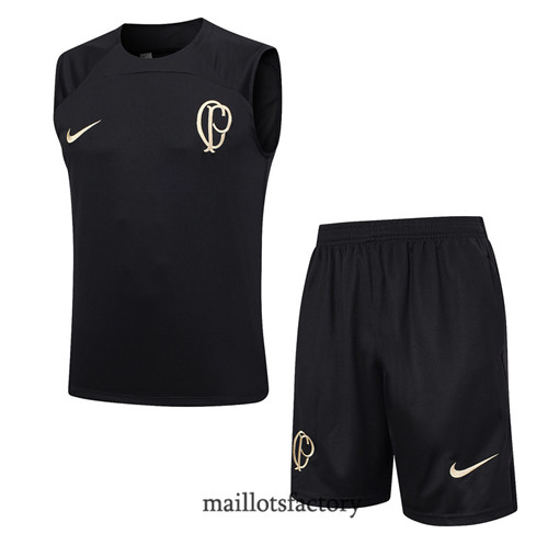 Kit d'entrainement Maillot du Corinthians Debardeur 2023/24 Noir factory 0176