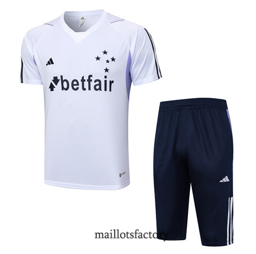 Kit d'entrainement Maillot du Cruzeiro + Short 2023/24 Gris factory 0182