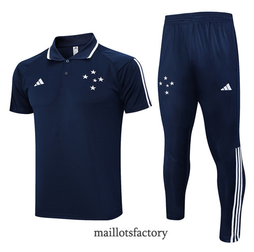 Kit d'entrainement Maillot du Cruzeiro Polo 2023/24 Bleu factory 0185