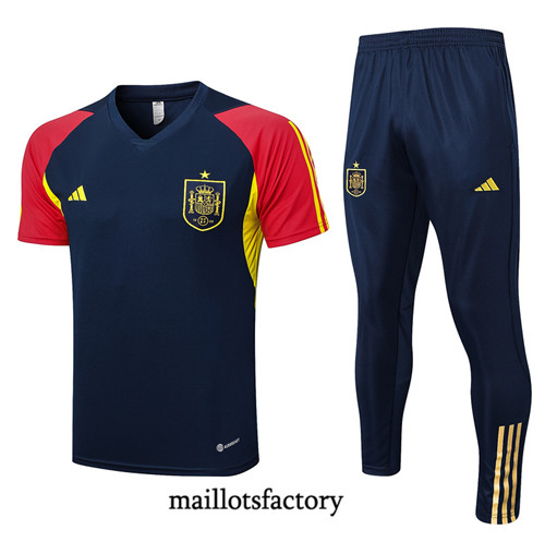 Kit d'entrainement Maillot du Espagne 2023/24 Bleu factory 0443