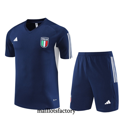 Kit d'entrainement Maillot du Italie Enfant + Short 2023/24 Bleu factory 0445