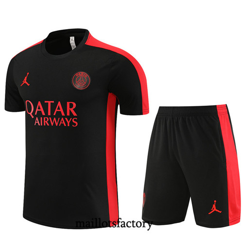 Kit d'entrainement Maillot du PSG Enfant + Short 2023/24 Noir factory 0365