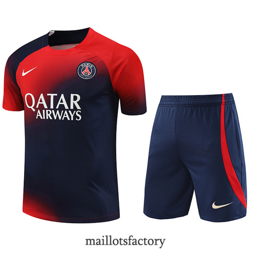 Kit d'entrainement Maillot du PSG + Short 2023/24 Bleu factory 0381