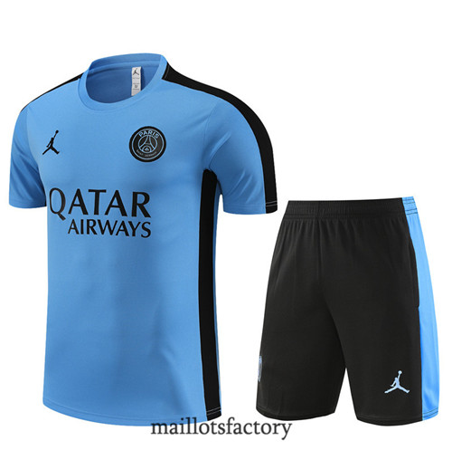 Kit d'entrainement Maillot du PSG + Short 2023/24 Bleu factory 0382