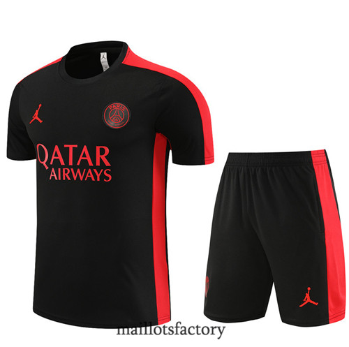 Kit d'entrainement Maillot du PSG + Short 2023/24 Noir factory 0394