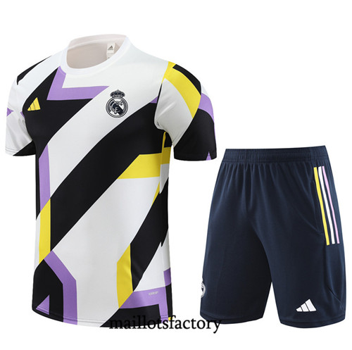 Kit d'entrainement Maillot du Real Madrid Enfant + Short 2023/24 Blanc factory 0331