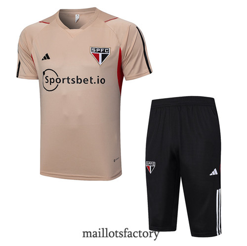 Kit d'entrainement Maillot du Sao Paulo + Short 2023/24 Kaki factory 0253