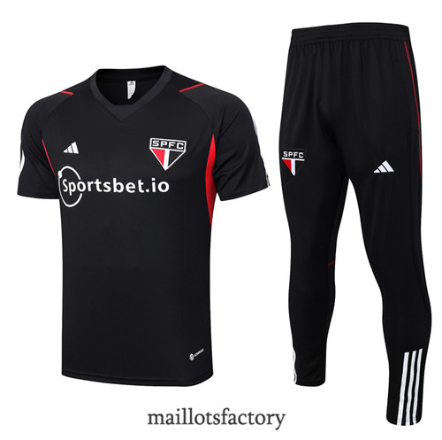 Kit d'entrainement Maillot du Sao Paulo 2023/24 Noir factory 0267