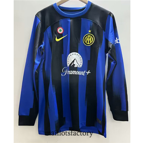 Achat Maillot du Inter Milan 2023/24 Domicile Manche Longue factory 0628