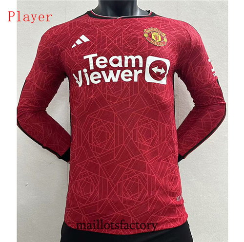 Achat Maillot du Player Manchester United 2023/24 Domicile Manche Longue factory 0585