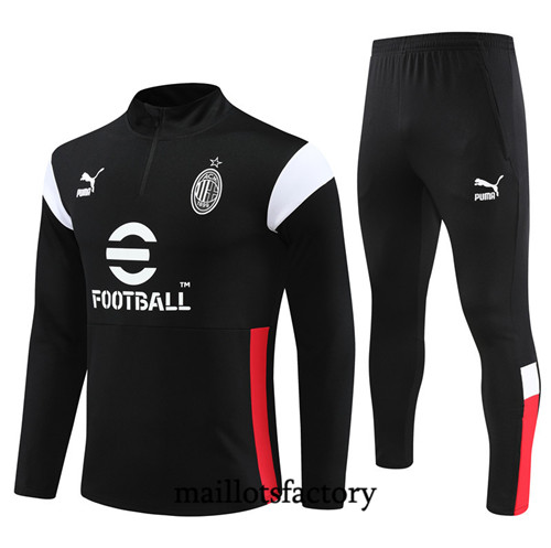 Achat Maillot Survetement de foot AC Milan 2023/24 Noir factory 1076