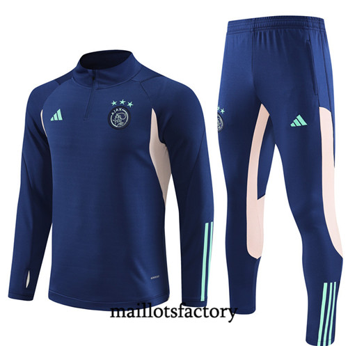 Achat Maillot Survetement de foot AFC Ajax 2023/24 Bleu Marine factory 0733