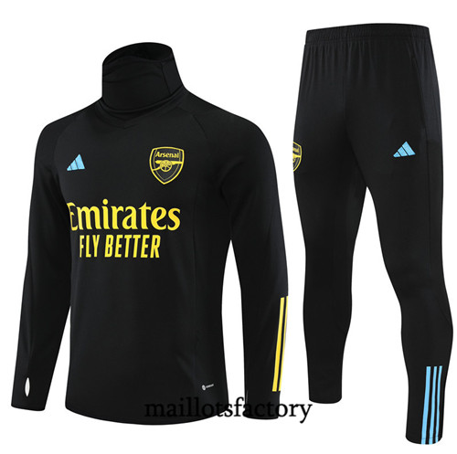 Achat Maillot Survetement de foot Arsenal 2023/24 Noir factory 1022