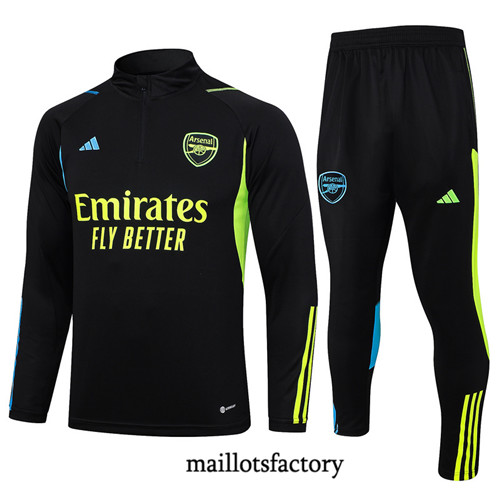 Achat Maillot Survetement de foot Arsenal 2023/24 Noir factory 1025