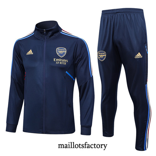 Achat Maillot Veste Survetement de foot Arsenal 2023/24 Bleu factory 1027