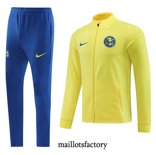 Achat Maillot Veste Survetement de foot CF América 2023/24 Jaune factory 0741