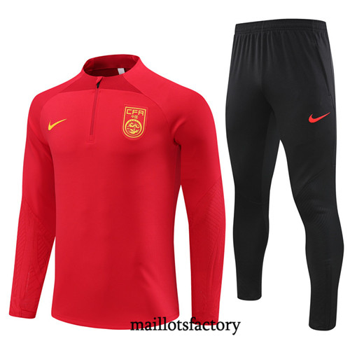 Achat Maillot Survetement de foot Chine 2023/24 Rouge factory 1002