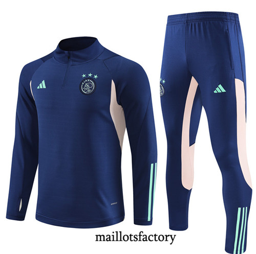 Achat Maillot Survetement Enfant de foot AFC Ajax 2023/24 Bleu Marine factory 1098