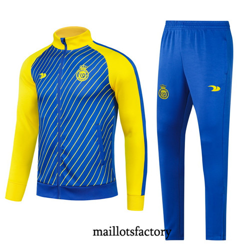 Achat Maillot Veste Survetement Enfant de foot Al-Nassr 2023/24 Bleu factory 1100