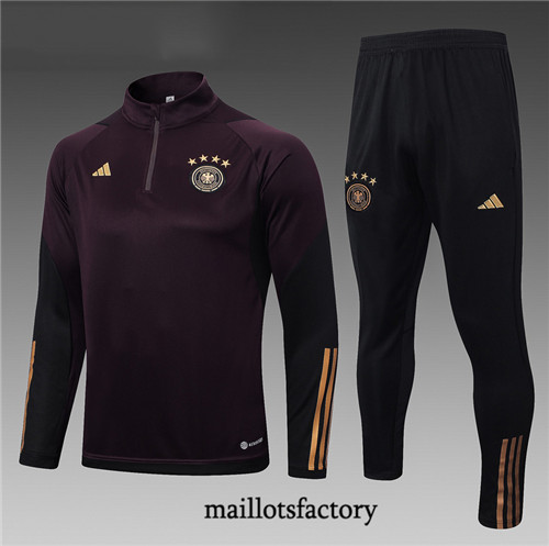 Achat Maillot Survetement Enfant de foot Allemagne 2023/24 Marron foncé factory 1205