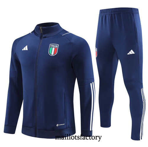 Achat Maillot Veste Survetement Enfant de foot Italie 2023/24 Bleu factory 1217