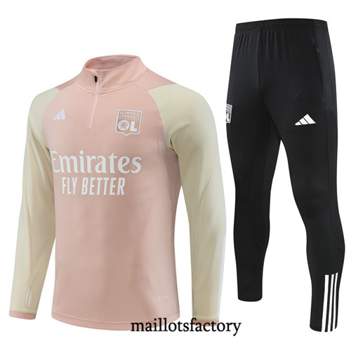 Achat Maillot Survetement Enfant de foot Lyon 2023/24 Rose factory 1151