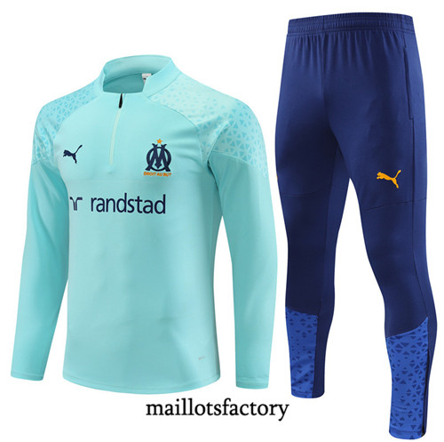 Achat Maillot Survetement Enfant de foot Marseille 2023/24 Bleu factory 1154