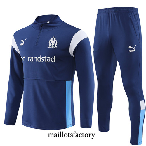 Achat Maillot Survetement Enfant de foot Marseille 2023/24 Bleu factory 1156