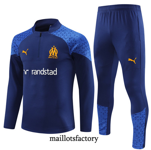 Achat Maillot Survetement Enfant de foot Marseille 2023/24 Bleu Marine factory 1157