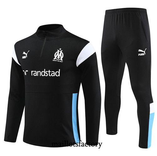 Achat Maillot Survetement Enfant de foot Marseille 2023/24 Noir factory 1160