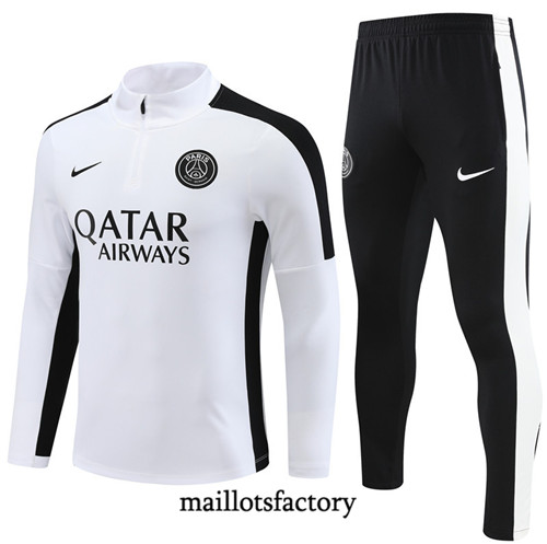 Achat Maillot Survetement Enfant de foot PSG 2023/24 Blanc factory 1164