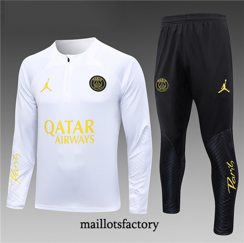 Achat Maillot Survetement Enfant de foot PSG 2023/24 Blanc factory 1165