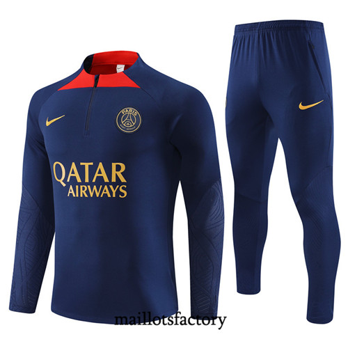 Achat Maillot Survetement Enfant de foot PSG 2023/24 Bleu Marine factory 1167