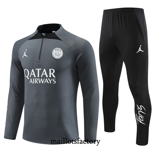 Achat Maillot Survetement Enfant de foot PSG 2023/24 Gris factory 1169