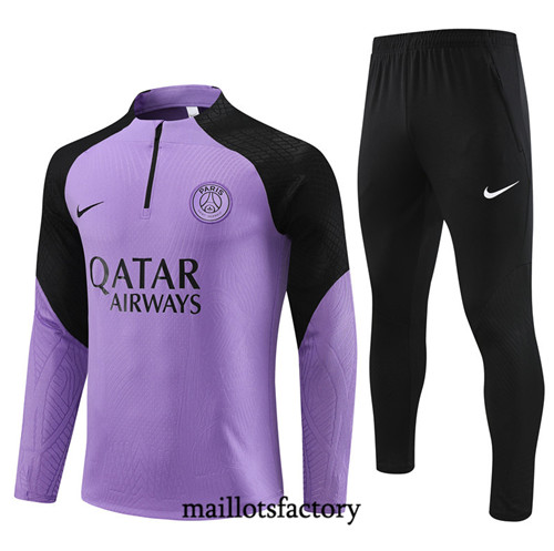 Achat Maillot Player Survetement Enfant de foot PSG 2023/24 Violet factory 1198