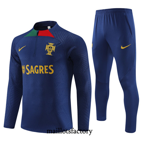 Achat Maillot Player Survetement Enfant de foot Portugal 2023/24 Bleu factory 1220