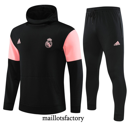 Achat Maillot Survetement Enfant de foot Real Madrid 2023/24 à capuche Noir factory 1146