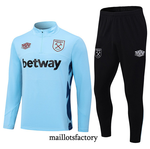 Achat Maillot Survetement Enfant de foot West Ham United 2023/24 Bleu factory 1259