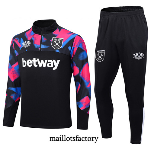 Achat Maillot Survetement Enfant de foot West Ham United 2023/24 Noir factory 1260