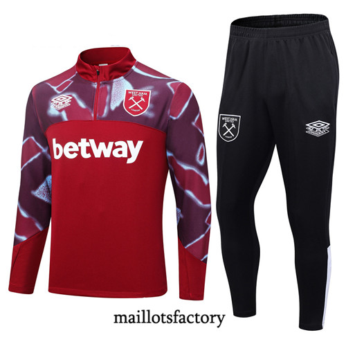 Achat Maillot Survetement Enfant de foot West Ham United 2023/24 Rouge factory 1261